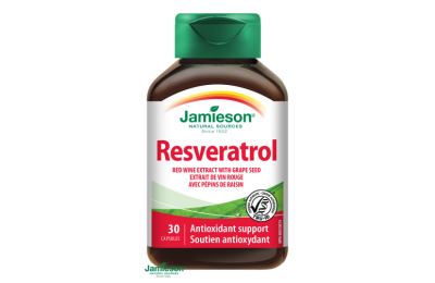 JAMIESON Resveratrol 50 mg extrakt z červeného vína 30 kps.